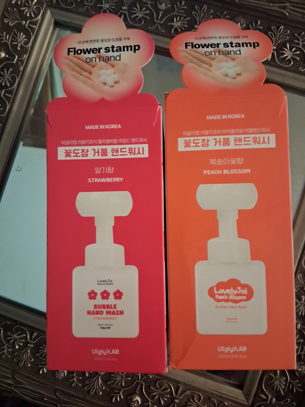 Bubble Hand Wash - Strawberry & Peach Blossom (Pink, Orange) 2 Pack